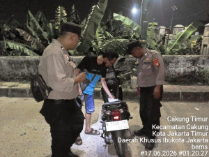 Polsek Cilincing Gelar Patroli KRYD dan Razia Stasioner, Situasi Wilayah Tetap Kondusif