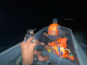 Sigap dan Respon Cepat, KAL Tedung I-1-37 Lanal Dumai Selamatkan Nelayan di Perairan Selat Rupat