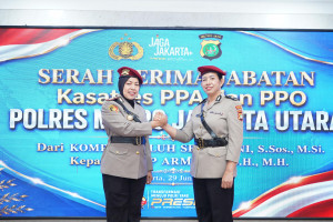 Kapolres Metro Jakarta Utara Pimpin Sertijab Kasatres PPA/PPO, Tekankan Profesionalisme dan Soliditas
