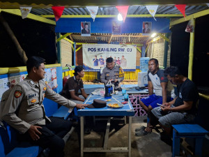 Patroli Malam Gabungan, Polsek Kepulauan Seribu Selatan Bersama TNI dan Satpol PP Perkuat Siskamling Cegah Guantibmas