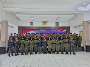 TNI AL Gelar Sosialisasi Bela Negara Kepada Taruna Taruni Akademi Maritim Nusantara Banjarmasin