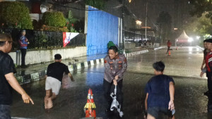 Polsek Metro Penjaringan Dukung Turnamen Run Race 100 Meter, Wadah Positif Pemuda di Bulan Ramadhan