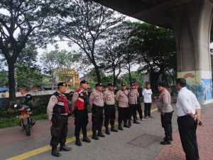 Polisi Gelar Penyekatan di Koja, Antisipasi Aksi Unjuk Rasa Mahasiswa