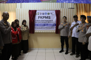 Kapolres Kepulauan Seribu Hadiri Launching Forum Kemitraan Polisi dan Masyarakat Sekolah di SMAN 69 Pulau Pramuka