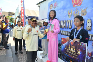 Meriahkan HUT Ke 80 TNI dan TNI AL, Lanal Banjarmasin Bersama Jajaran TNI dan Pemprov Kalsel Gelar Fun Swimming Competition