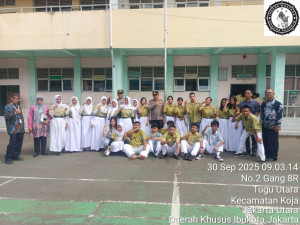 Polsek Cilincing Gelar Police Go To School di SMA Nusantara Ingatkan Siswa Tak Ikut Aksi Unras