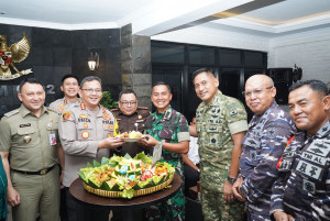 Perkuat Sinergi Kapolres Metro Jakarta Utara Bersama Forkopimda Sambangi Kodim 0502/Jakarta Utara