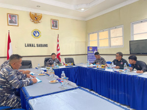 Danlanal Sabang Pimpin Rakorsetda Caba Pria/Wanita dan Tamtama PK Gelombang I Tahun 2026