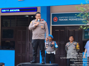 Police Go To School, Kapolsek Cilincing Beri Penyuluhan Kamtibmas di SMK PGRI 11