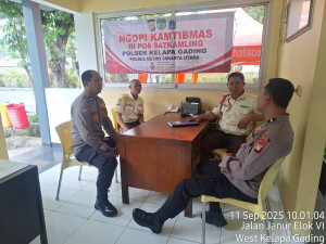 Ngopi Kamtibmas di Kelapa Gading Barat, Polsek Kelapa Gading Dorong RW 06 Jadi Percontohan Siskamling Jaga Jakarta dan Jaga Lingkungan