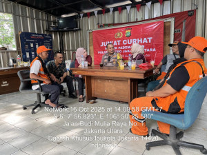 Dengar Aspirasi Warga, Polsek Pademangan Gelar Jumat Curhat di Kelurahan Pademangan Barat