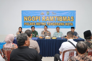Polisi Turun ke Warga, Ngopi Kamtibmas Bahas Kejahatan Anak dan Pinjol Meresahkan