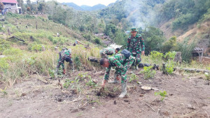 Yonif 122/TS dan Yonif 125/Simbisa, Patroli Pendorong Logistik di Tapteng