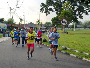 Prajurit Lanal Bintan Laksanakan Tes Kesempatan Jasmani Periodik ll Tahun 2025
