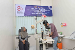 Sambut Peringatan HUT ke-80 TNI AU Tahun 2026, Lanud Sjamsudin Noor Adakan Pemeriksaan Mata Gratis