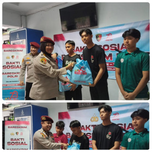 Bareskrim Polri Gelar Bakti Sosial di Panti Asuhan Putra Utama 2 Jakarta Utara dalam Rangka HUT ke - 78
