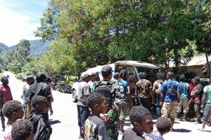 Koramil 1714-01/ILU Lakukan Penjemputan Jenazah oleh Aparat Gabungan TNI dan Polri Distrik ILU